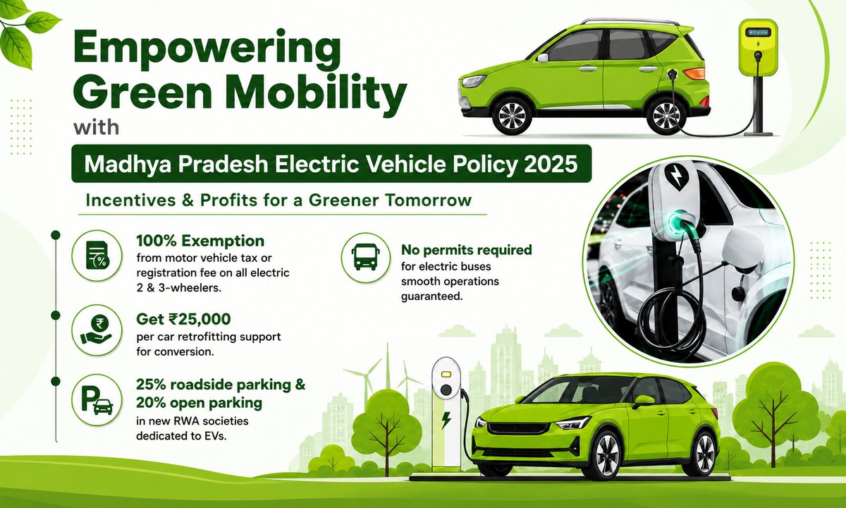 Madhya Pradesh EV Policy 2025, Implementation Support