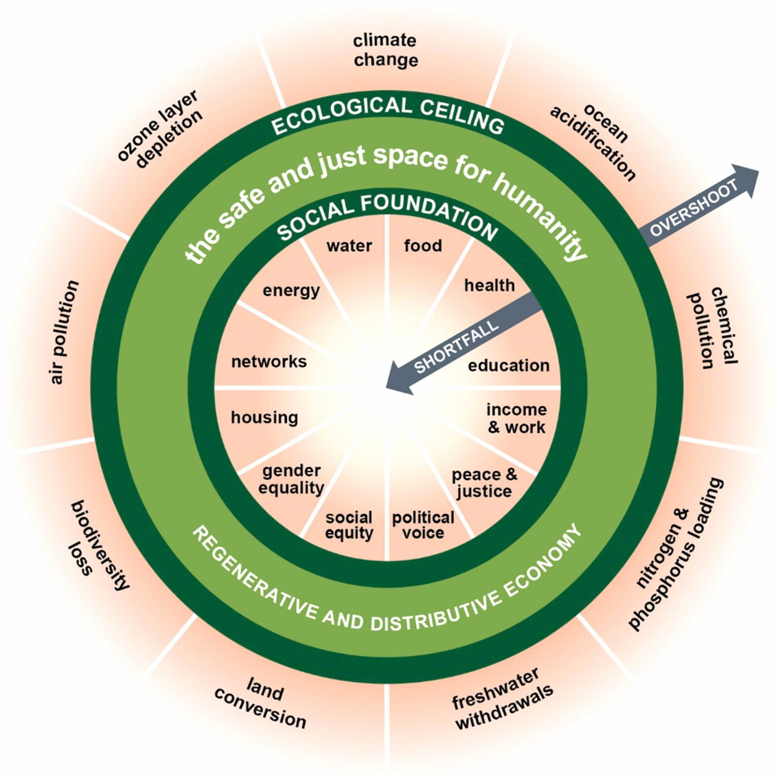 Doughnut Model- “safe and just space”